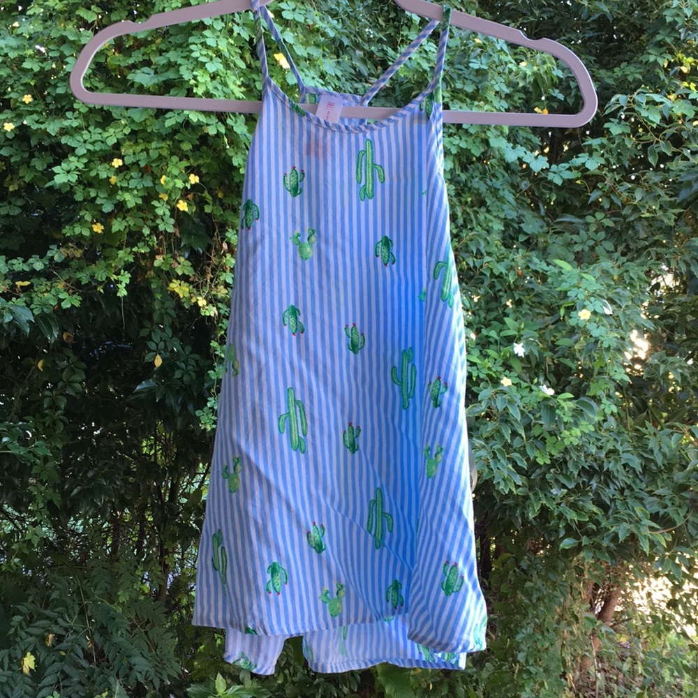 No Boundaries cactus tank top